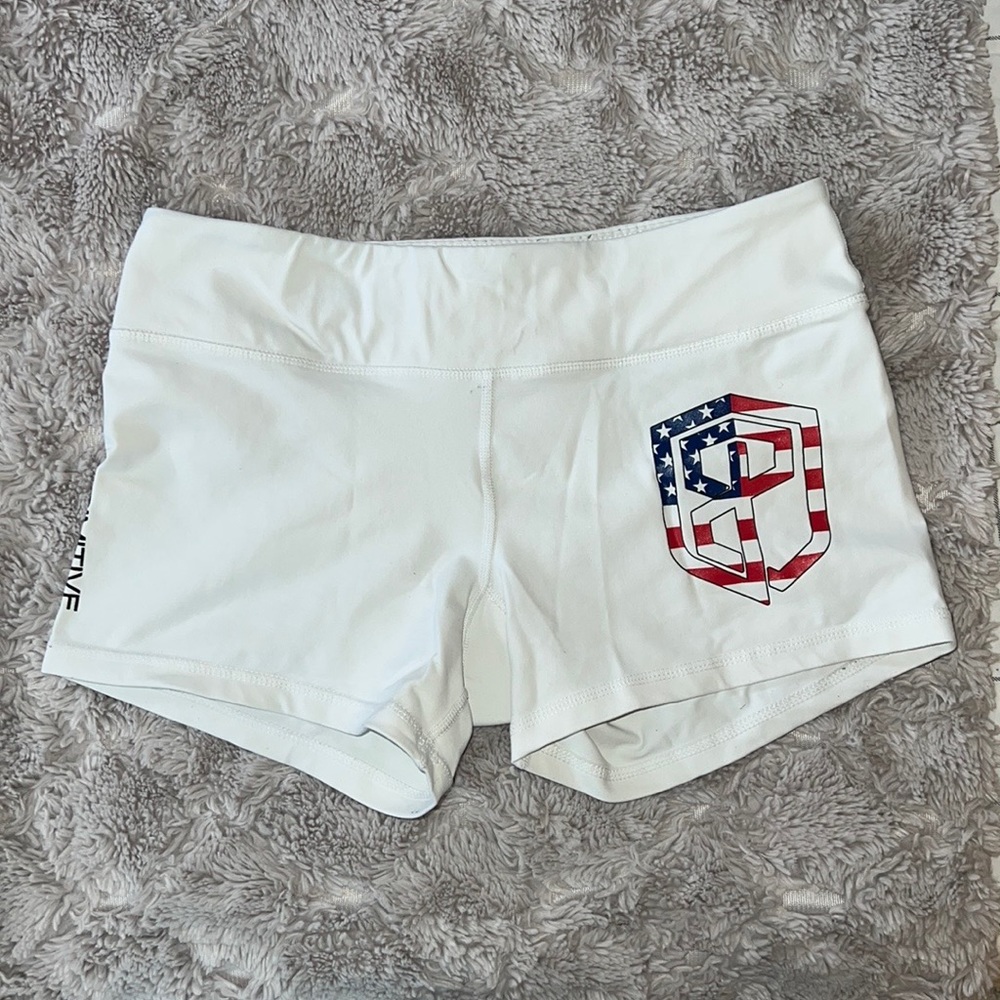 Born Primitive Women’s Double Take Booty Shorts, white, Size M